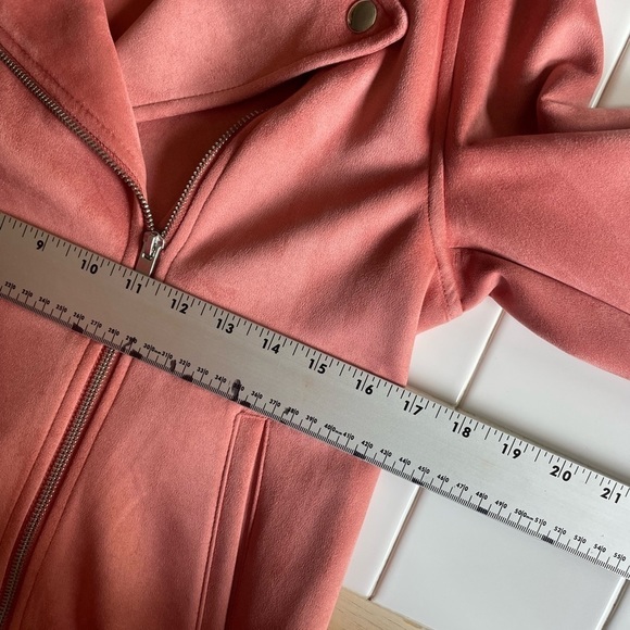 Old Navy pink moto Jacket Size small - Picture 2 of 6